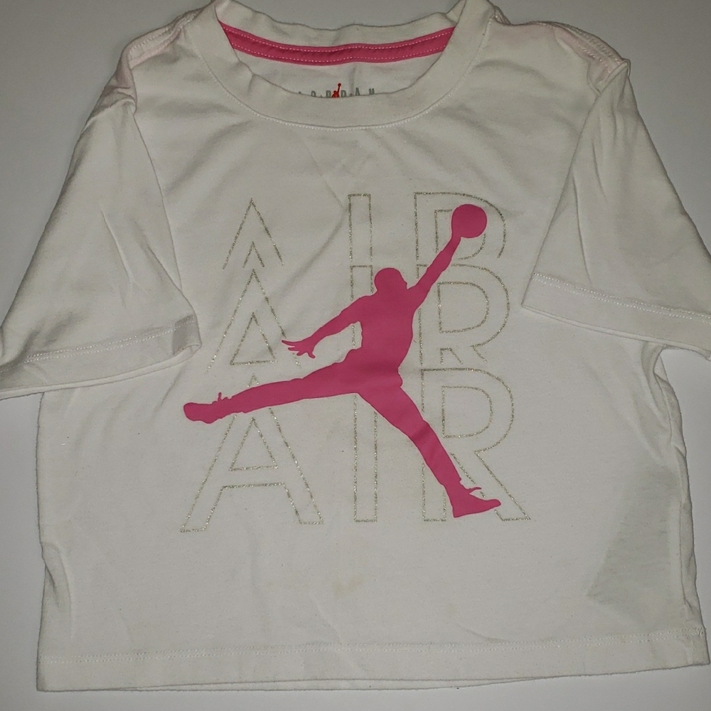 Jordan Air Black and White Short Sleeve Tees with Jordan Design